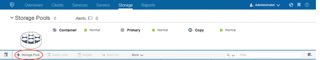 Adding 'Storage Pool' to the IBM Spectrum Protect V7.1.6 Operations Center console