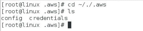 AWS CLI root user directory