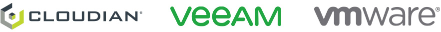 cloudian veeam vmware logos