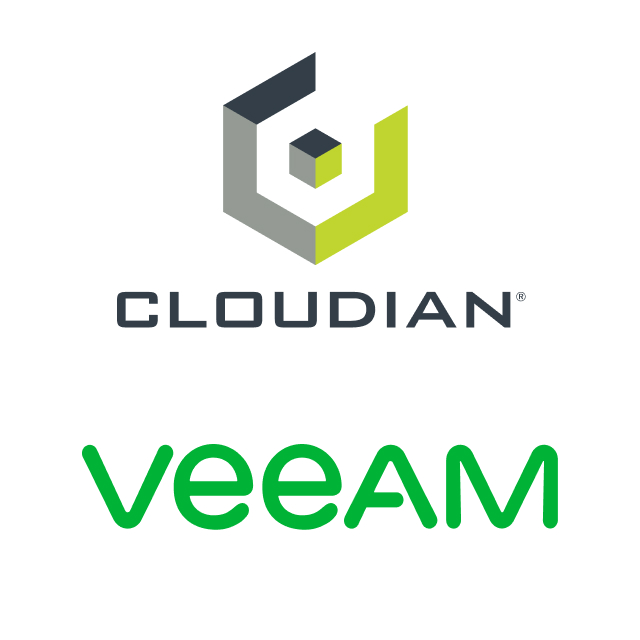 cloudian and Veeam logos