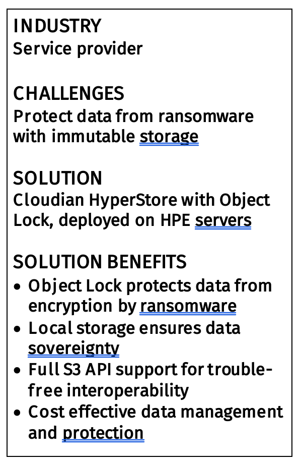 Cloudian ransomware protection